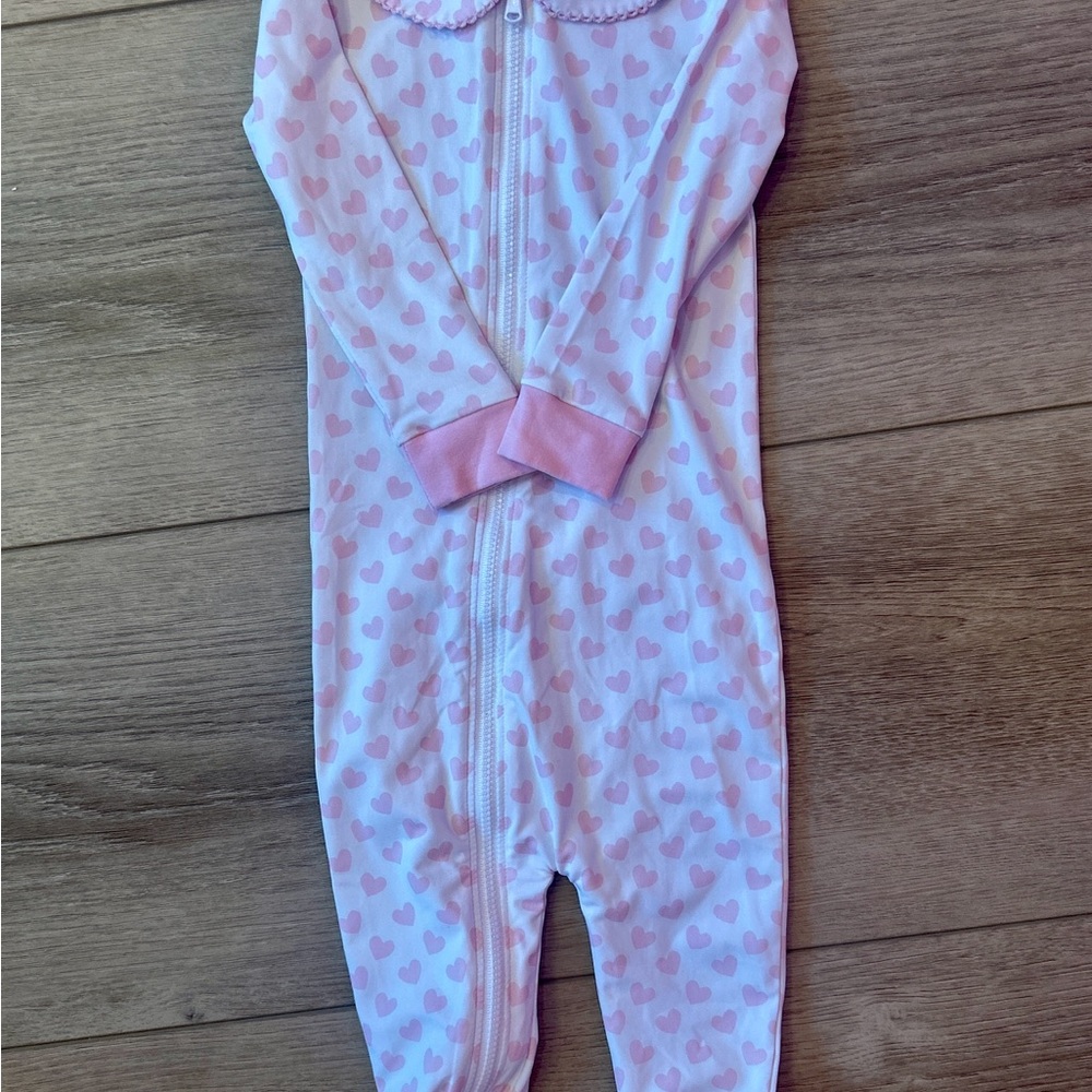 Eliza James Kids Pink Footless Pajamas with Ruffle Butt